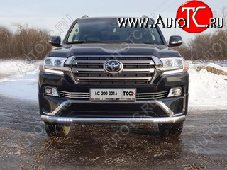 11 749 р. Декоративная вставка переднего бампера (EXECUTIVE) ТСС Тюнинг  Toyota Land Cruiser  200 (2015-2021) 2-ой рестайлинг (d 16 мм)  с доставкой в г. Кемерово