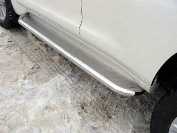 Пороги с площадкой 60,3 мм ТСС Тюнинг Toyota Land Cruiser Prado  J150 (2017-2020) 2-ой рестайлинг