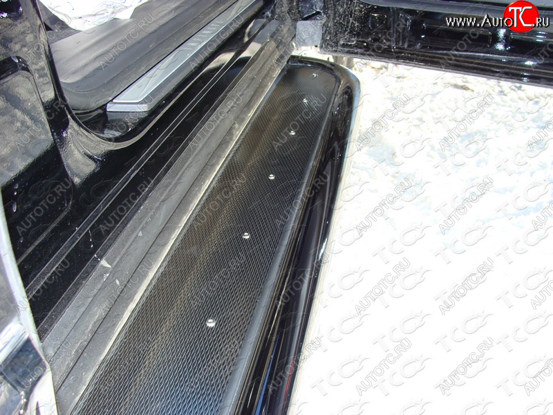 41 749 р. Пороги с площадкой 60,3 мм ТСС Тюнинг  Toyota RAV4  XA40 (2012-2015) 5 дв. дорестайлинг (нержавейка)  с доставкой в г. Кемерово