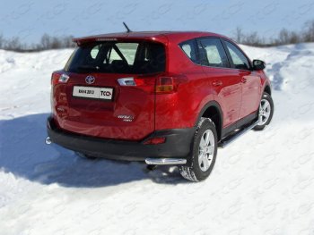 Защита заднего бампера (уголки, d60,3 мм) TCC Toyota RAV4  XA40 (2015-2019) 5 дв. рестайлинг