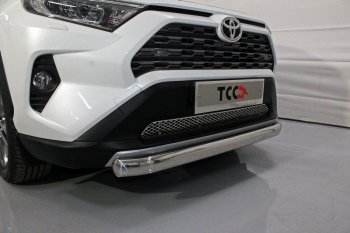 17 999 р. Защита переднего бампера нижняя овальная 75х42 мм ТСС Тюнинг  Toyota RAV4  XA50 (2018-2025) 5 дв. дорестайлинг (нержавейка)  с доставкой в г. Кемерово. Увеличить фотографию 1