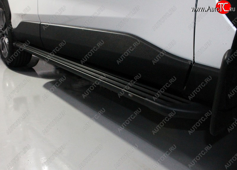 21 999 р. Пороги алюминиевые ТСС Тюнинг технику из списка применимости (Slim Line Black)  с доставкой в г. Кемерово
