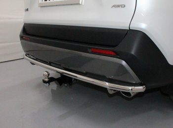 Защита задняя (нержавейка d42,4 мм), ТСС Тюнинг Toyota RAV4  XA50 (2018-2025) 5 дв. дорестайлинг