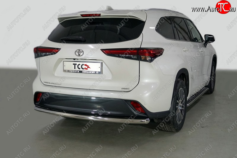 17 999 р. Защита задняя (нержавейка 60,3 мм) ТСС Тюнинг  Toyota Highlander  XU70 (2020-2025)  с доставкой в г. Кемерово