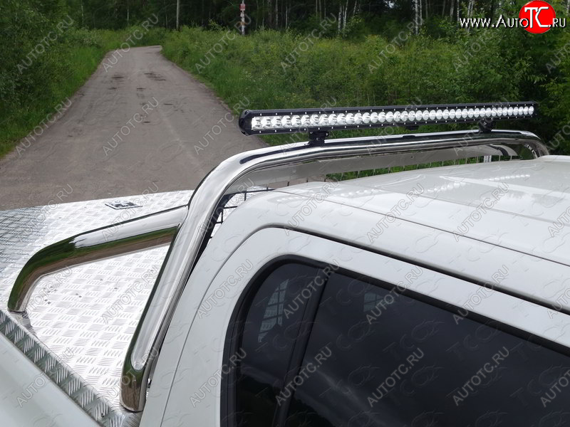 117 999 р. Защита кузова (нержавейка Ø75х42 мм) ТСС Тюнинг  Toyota Hilux  AN120 (2016-2025) дорестайлинг, 1-ый рестайлинг, 2-ой рестайлинг (для крышки, со светодиодной фарой)  с доставкой в г. Кемерово