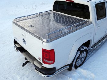 Рейлинги длинные ТСС Тюнинг Volkswagen Amarok (2016-2022) рестайлинг (нержавеющая сталь)