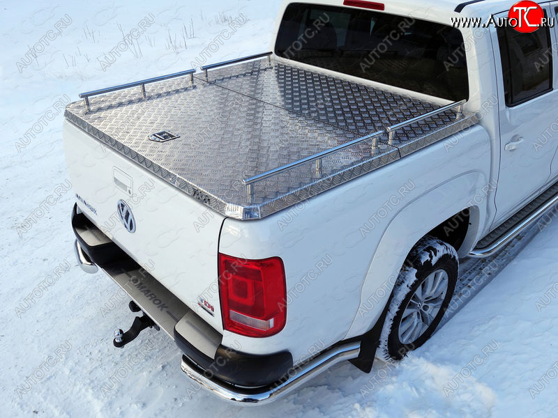 12 199 р. Рейлинги длинные ТСС Тюнинг  Volkswagen Amarok (2016-2022) рестайлинг (нержавеющая сталь)  с доставкой в г. Кемерово