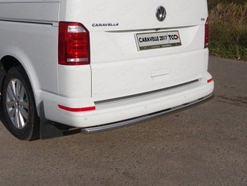 Защита задняя (нержавейка 42,4 мм), ТСС Тюнинг Volkswagen Caravelle  T6 (2015-2019) дорестайлинг