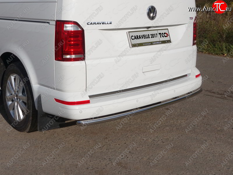 18 999 р. Защита задняя (нержавейка 42,4 мм), ТСС Тюнинг  Volkswagen Caravelle  T6 (2015-2019) дорестайлинг  с доставкой в г. Кемерово