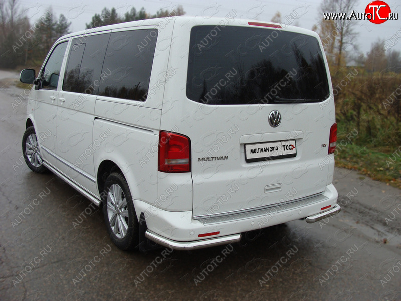 20 599 р. Защита заднего бампера (уголки, d60,3 мм) TCC  Volkswagen Multivan  T5 (2009-2015) рестайлинг  с доставкой в г. Кемерово
