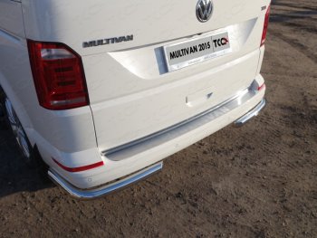 Защита заднего бампера (уголки, d60,3 мм) TCC Volkswagen Multivan  T6 (2016-2019) дорестайлинг