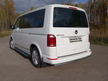 Защита задняя (нержавейка 42,4 мм), ТСС Тюнинг Volkswagen Multivan  T6 (2016-2019) дорестайлинг (нержавейка)