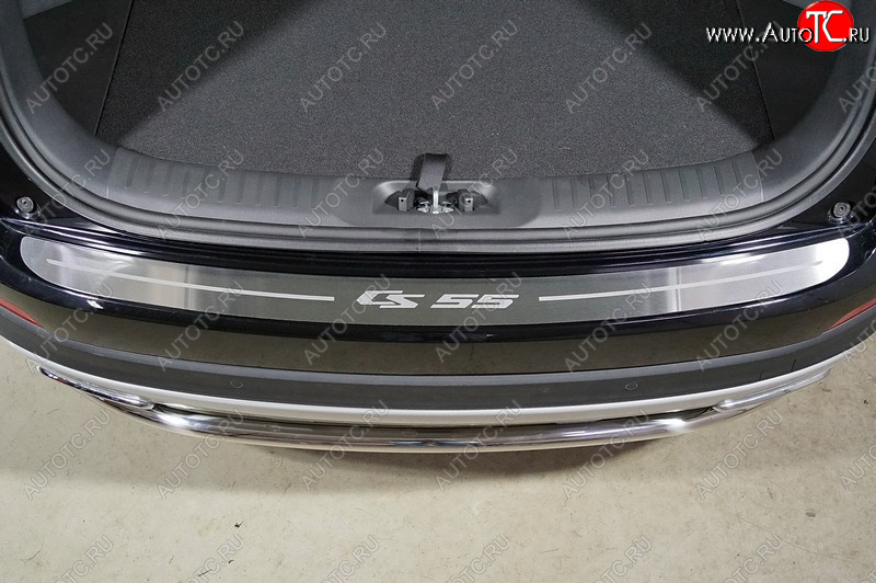 4 099 р. Накладка на задний бампер ТСС Тюнинг  Changan CS55 - CS55 Plus (лист шлифованный надпись CS55)  с доставкой в г. Кемерово