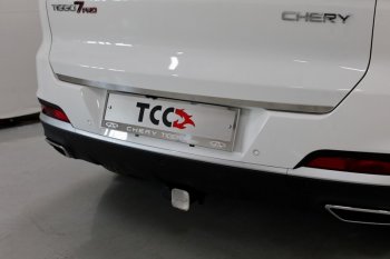 Накладка на заднюю дверь, ТСС Тюнинг Chery Tiggo 7 PRO (2019-2025) (Лист шлифованный)