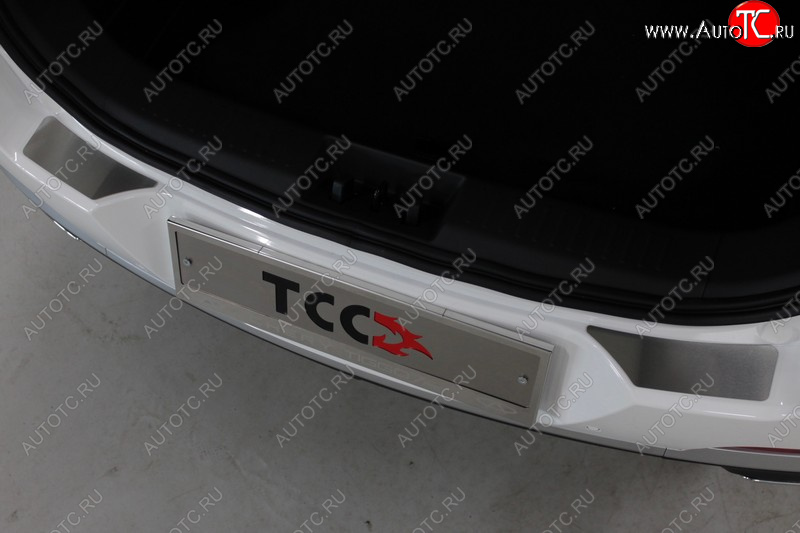 2 399 р. Накладки на задний бампер, ТСС Тюнинг  Chery Tiggo 7 PRO (2019-2025) (лист шлифованный)  с доставкой в г. Кемерово