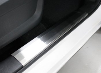 Накладки на пластиковые пороги, ТСС Тюнинг Chery Tiggo 7 PRO (2019-2025) (лист шлифованный)