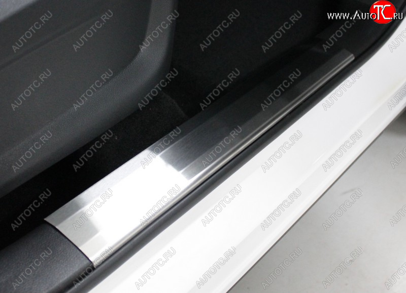 4 199 р. Накладки на пластиковые пороги, ТСС Тюнинг  Chery Tiggo 7 PRO (2019-2025) (лист шлифованный)  с доставкой в г. Кемерово