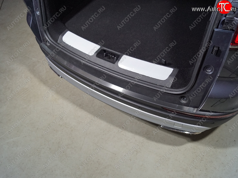 2 179 р. Накладка на задний бампер лист шлифованный, ТСС Тюнинг  Geely Atlas Pro  NL3 (2019-2025) (Лист шлифованный)  с доставкой в г. Кемерово