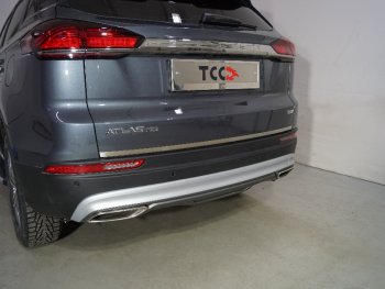 Накладка на заднюю дверь, ТСС Тюнинг Geely Atlas Pro  NL3 (2019-2025) (Лист шлифованный)
