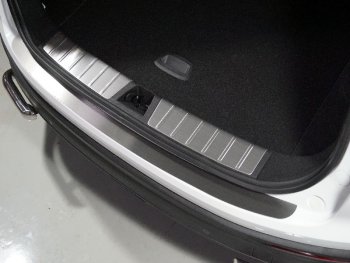 Накладка на задний бампер лист шлифованный, ТСС Тюнинг Geely Coolray  SX11 (2018-2023) дорестайлинг (Лист шлифованный)