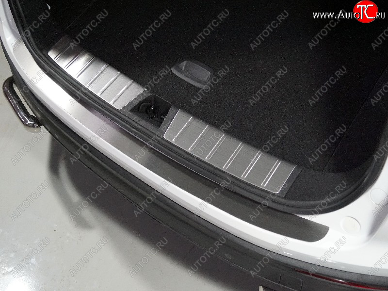 2 399 р. Накладка на задний бампер лист шлифованный, ТСС Тюнинг  Geely Coolray  SX11 (2018-2023) дорестайлинг (Лист шлифованный)  с доставкой в г. Кемерово