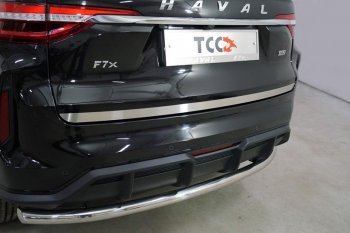 Накладка на заднюю дверь, ТСС Тюнинг Haval H7 (2016-2018) (Лист шлифованный)
