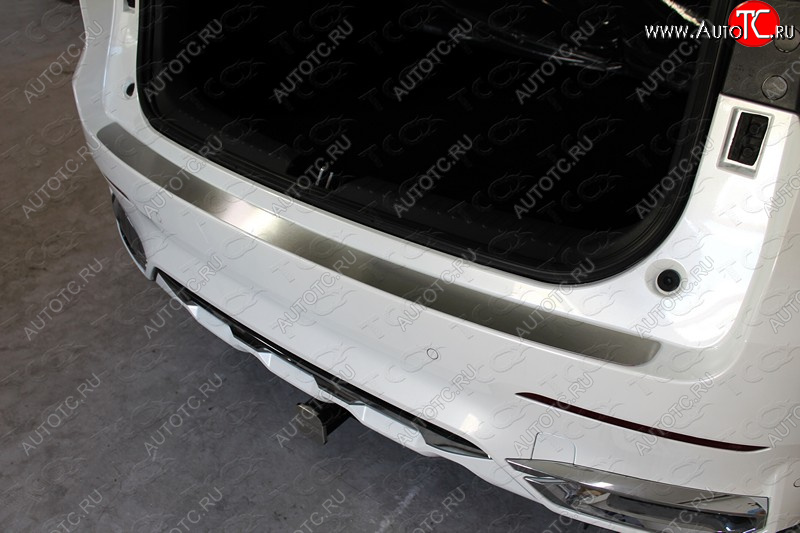 2 769 р. Накладка на задний бампер лист шлифованный, ТСС Тюнинг  Haval F7 (2018-2022)  дорестайлинг (Лист шлифованный)  с доставкой в г. Кемерово