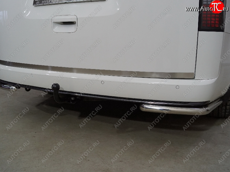 2 689 р. Накладка на заднюю дверь, ТСС Тюнинг  Hyundai Staria  US4 (2021-2022) (Лист шлифованный)  с доставкой в г. Кемерово