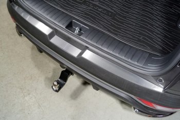 Накладки на задний бампер, ТСС Тюнинг Hyundai Tucson  NX4 (2020-2022) (лист шлифованный)