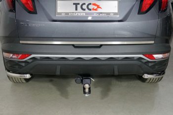 Накладка на заднюю дверь, ТСС Тюнинг Hyundai Tucson  NX4 (2020-2022) (Лист шлифованный)