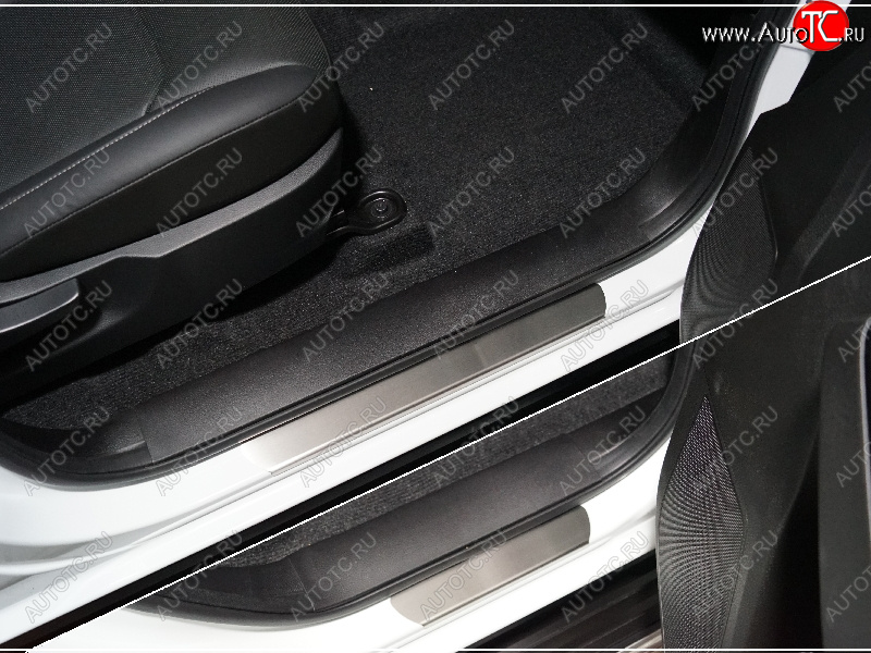 3 799 р. Накладки на пороги, ТСС Тюнинг  Isuzu D-Max  RG (2020-2023) DoubleCab (лист шлифованный)  с доставкой в г. Кемерово