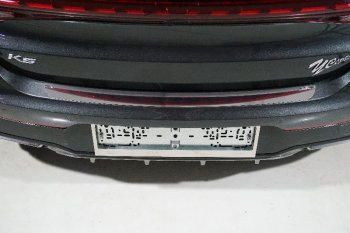 Накладка на задний бампер, ТСС Тюнинг KIA K5 DL (2019-2022) (Лист зеркальный)