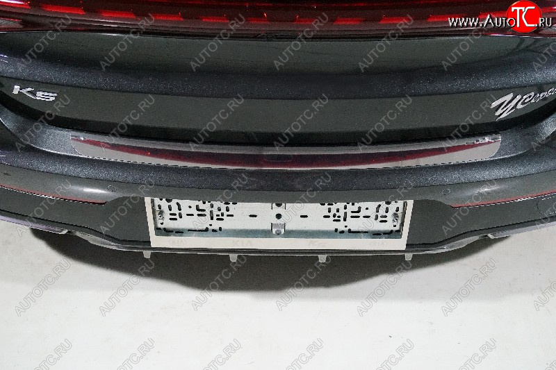 1 659 р. Накладка на задний бампер, ТСС Тюнинг  KIA K5  DL (2019-2022) (Лист зеркальный)  с доставкой в г. Кемерово