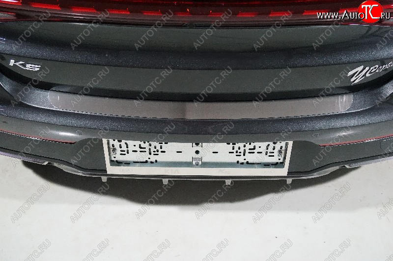 1 479 р. Накладка на задний бампер, ТСС Тюнинг  KIA K5  DL (2019-2022) (Лист шлифованный)  с доставкой в г. Кемерово