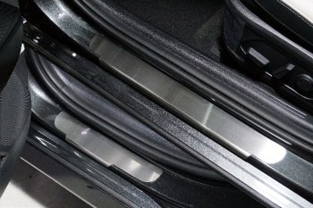 Накладки на пороги, ТСС Тюнинг KIA K5  DL (2019-2022) (лист шлифованный)