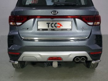 Накладка на заднюю дверь, ТСС Тюнинг KIA Rio  X (2020-2025) рестайлинг (лист шлифованный)
