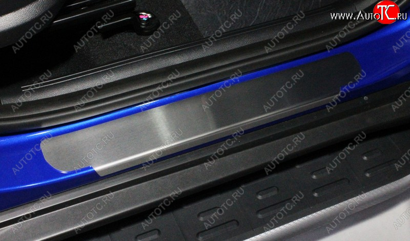2 769 р. Накладки на пороги, ТСС Тюнинг  KIA Soul  SK3 (2018-2022) (лист шлифованный)  с доставкой в г. Кемерово