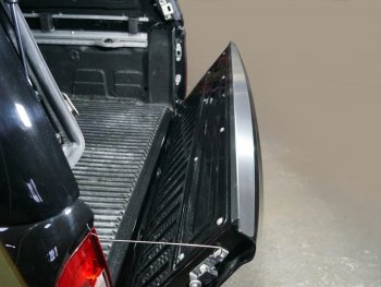 Накладка на задний бампер, ТСС Тюнинг Mercedes-Benz X class  W470 (2017-2020) (Лист шлифованный)