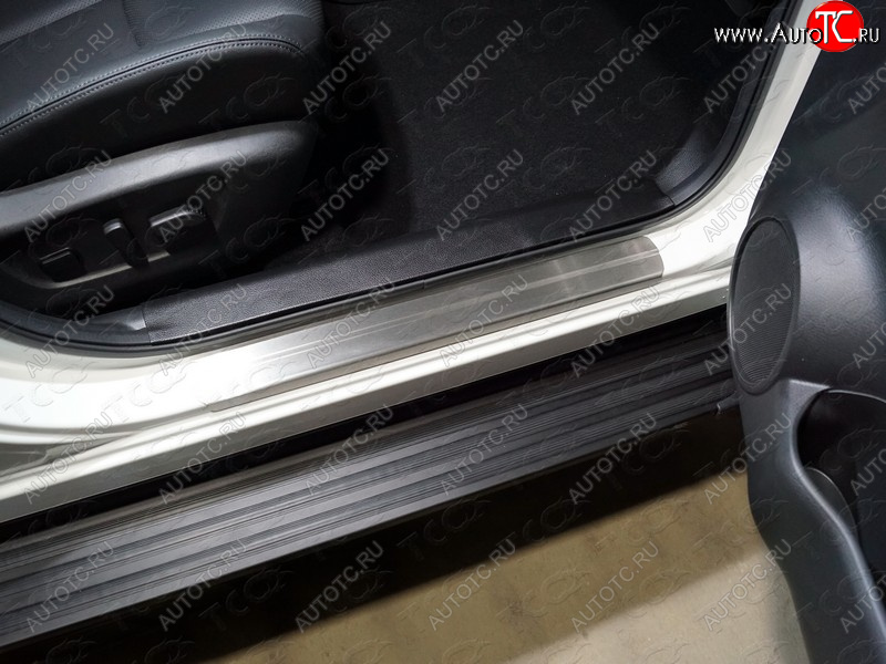 3 659 р.  Накладки на пороги, ТСС Тюнинг  Nissan Qashqai  2 (2017-2022) J11 рестайлинг (лист шлифованный)  с доставкой в г. Кемерово