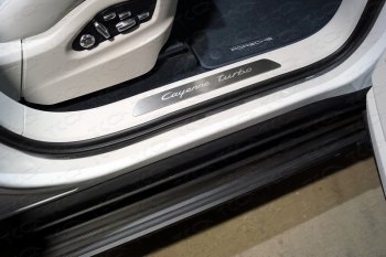 Накладки на пластиковые пороги, ТСС Тюнинг Porsche Cayenne PO536 (2018-2025)