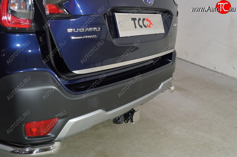 2 349 р. Накладка на заднюю дверь, ТСС Тюнинг  Subaru Outback  BT (2019-2025) универсал (лист шлифованный)  с доставкой в г. Кемерово