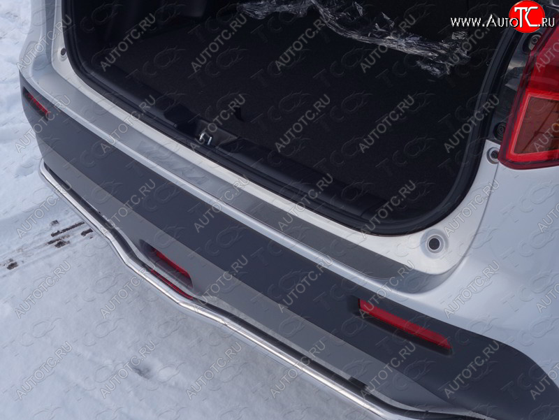 2 999 р. Накладка на задний бампер, ТСС Тюнинг  Suzuki Vitara  LY (2015-2019) дорестайлинг (лист шлифованный надпись Vitara)  с доставкой в г. Кемерово