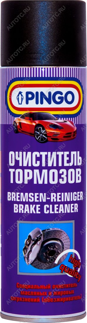 379 р. Очиститель тормозов  500 мл Pingo 85020-0  с доставкой в г. Кемерово