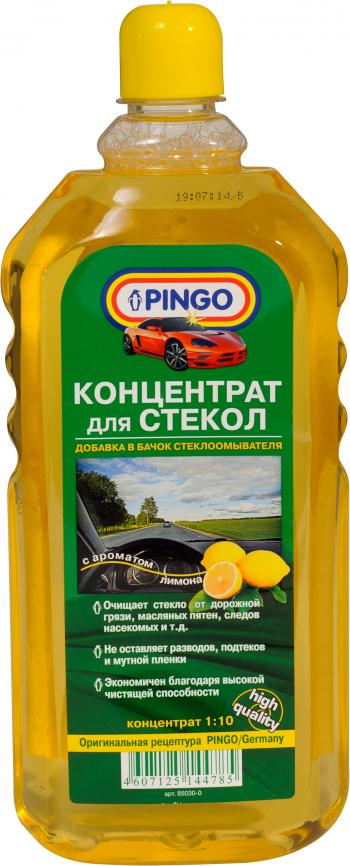 180 р. Концентрат для стеклоочистителей 1:10  1000 мл - лимон Pingo 85030-0  с доставкой в г. Кемерово. Увеличить фотографию 1