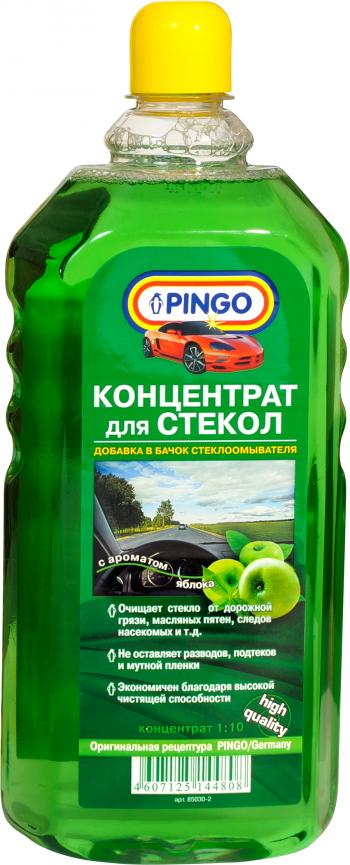 180 р. Концентрат для стеклоочистителей 1:10  1000 мл - яблоко Pingo 85030-2  с доставкой в г. Кемерово. Увеличить фотографию 1