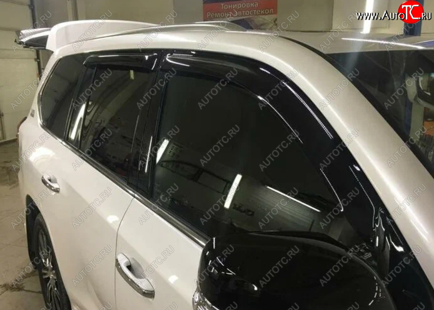 879 р. Дефлекторы окон SIM Toyota Land Cruiser 200 дорестайлинг (2007-2012)  с доставкой в г. Кемерово