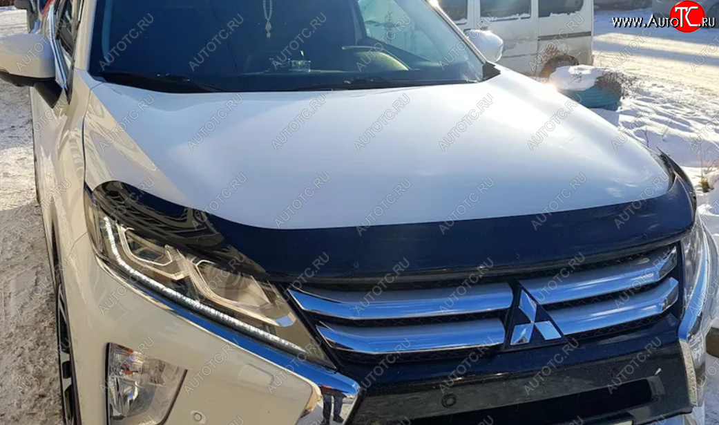589 р. Дефлектор капота SIM Mitsubishi Eclipse Cross GK дорестайлинг (2017-2021)  с доставкой в г. Кемерово