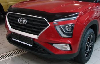 3 299 р. Дефлектор капота SIM  Hyundai Creta  GS - IX25  GS  с доставкой в г. Кемерово. Увеличить фотографию 1