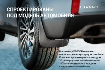 1 249 р. Брызговики передние (optimum) FROSCH  Haval Dargo (2022-2025)  с доставкой в г. Кемерово. Увеличить фотографию 1