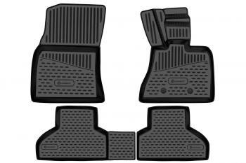 4 599 р. Коврики 3D в салон подходят для BMW X5, 2013-2018, П.Р. кроссовер, 4шт. (полиуретан)  БМВ Х5 Element element3d02086210k  с доставкой в г. Кемерово. Увеличить фотографию 1